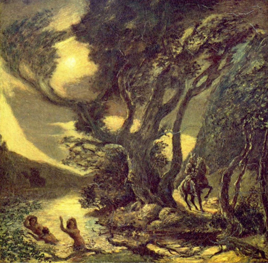 Albert Pinkham Ryder's "Siegfried and the Rhine Maidens," 1881-1891,