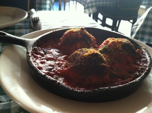 Meatballs at Verdi Coal Oven Pizza